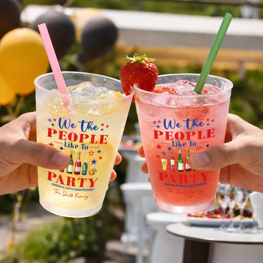 We The People Like To Party US 250Th Anniversary - Personalized Frosted Cups