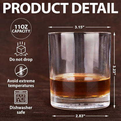 Custom Photo Classic Car Limited Edition - Personalized Whiskey Glass