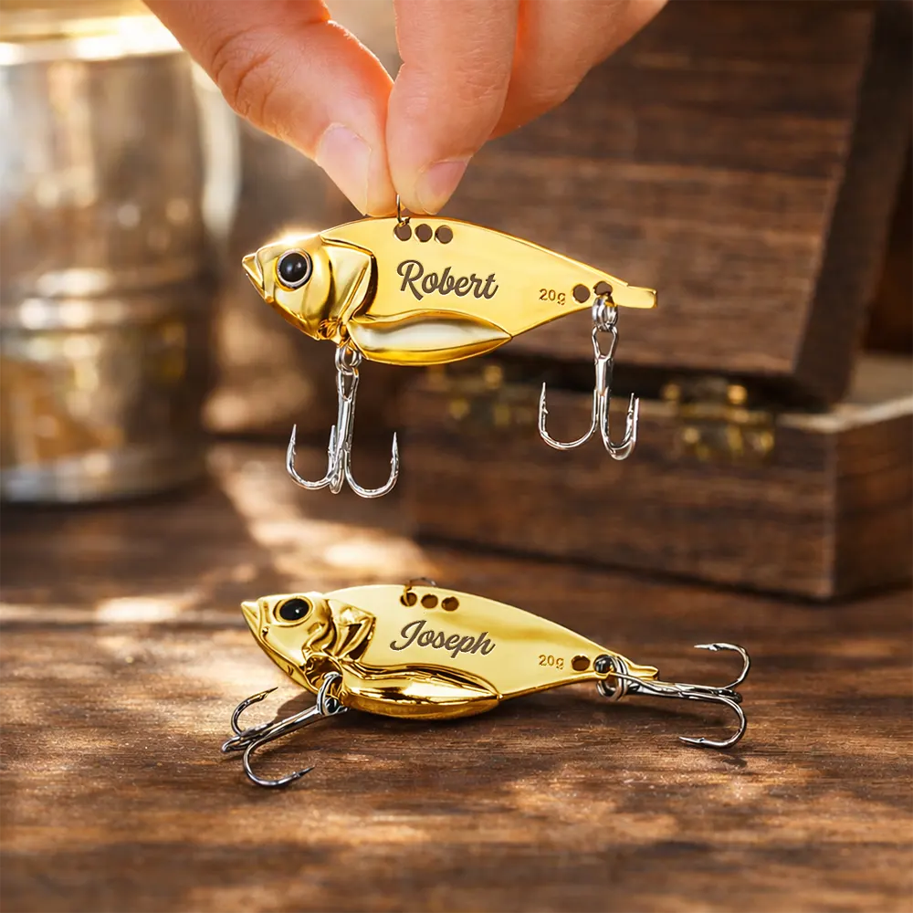 We Hooked The Best Dad Grandpa - Personalized Metal Fish Lure Set