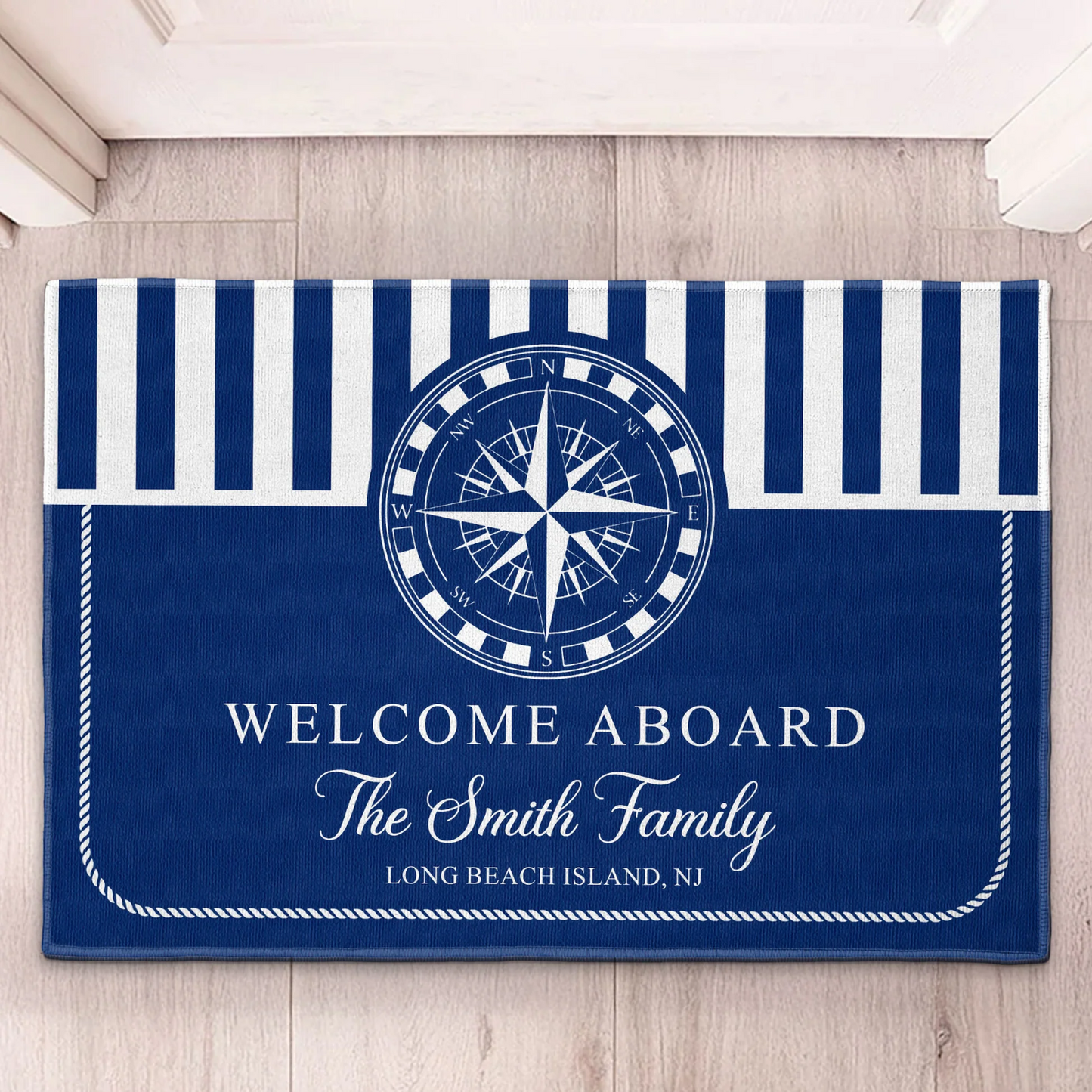 Welcome Aboard - Personalized Doormat