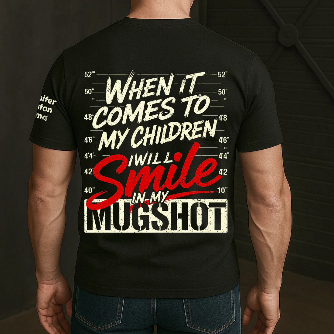Father's Day Gifts, When It Comes To My Child, I Will Smile In My Mugshot With Kids' Names - Personalized Shirt