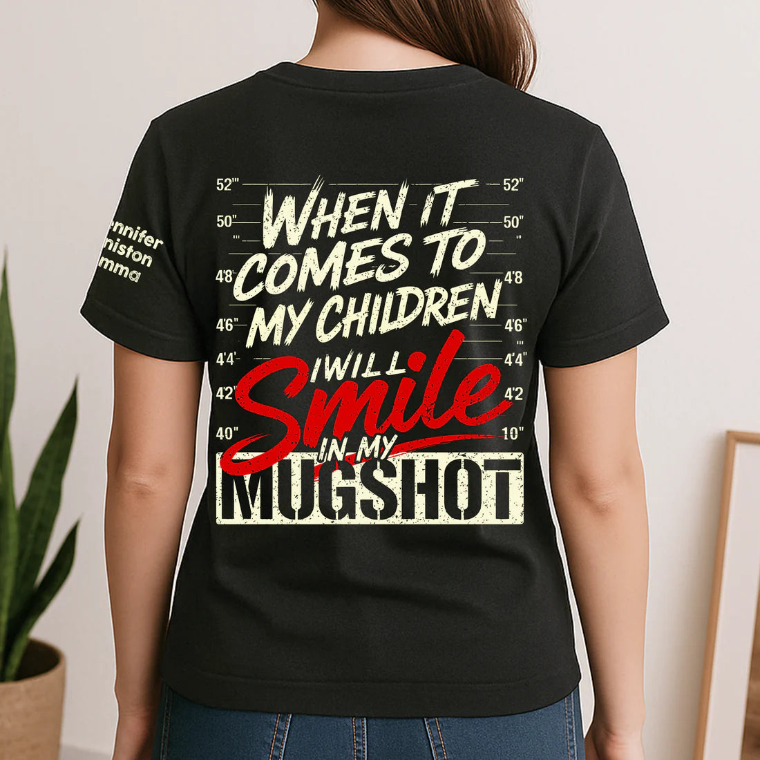 Father's Day Gifts, When It Comes To My Child, I Will Smile In My Mugshot With Kids' Names - Personalized Shirt