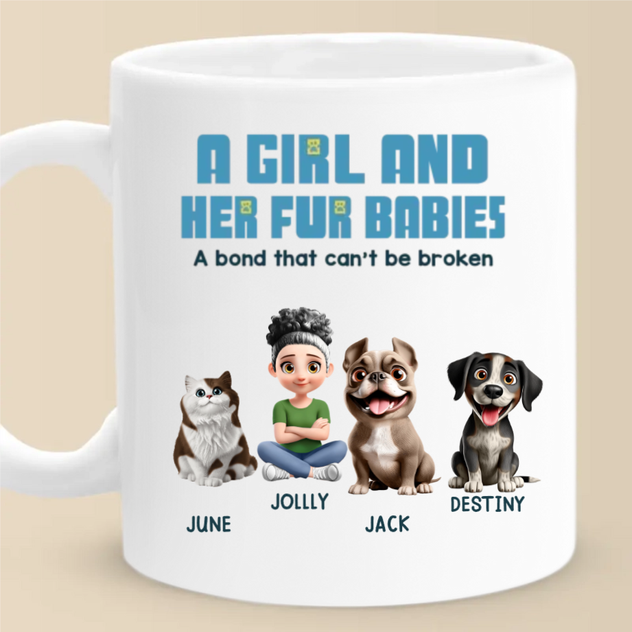 Custom Mug - Personalized Christmas Birthday Gifts For Dog Cat Lovers, Dog Dad And Mom, Cat Owners - Pets Make Lives Whole
