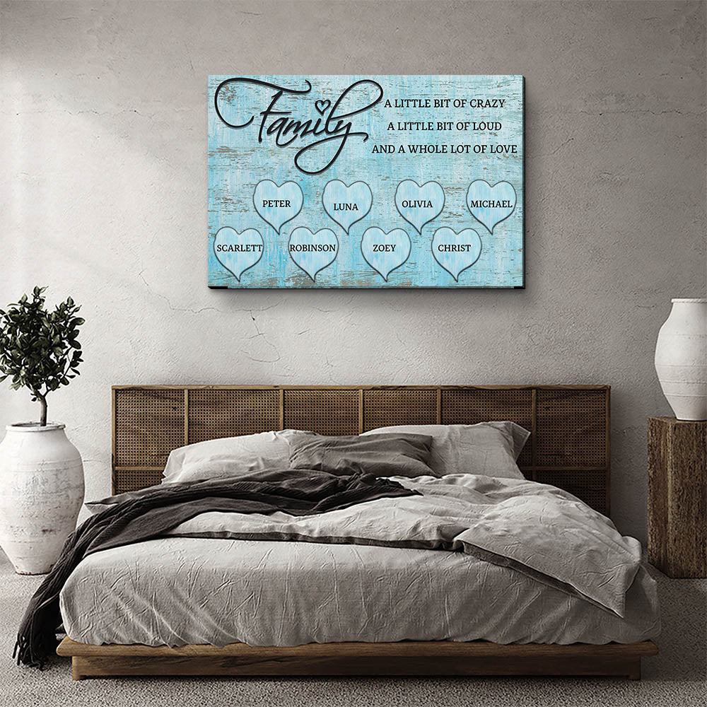 A Lot Of Love - Personalized Custom Name Poster