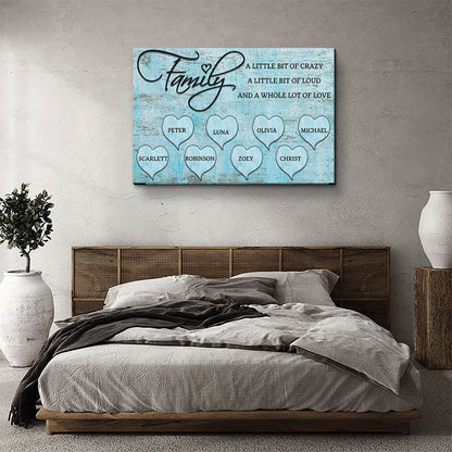 A Lot Of Love - Personalized Custom Name Poster