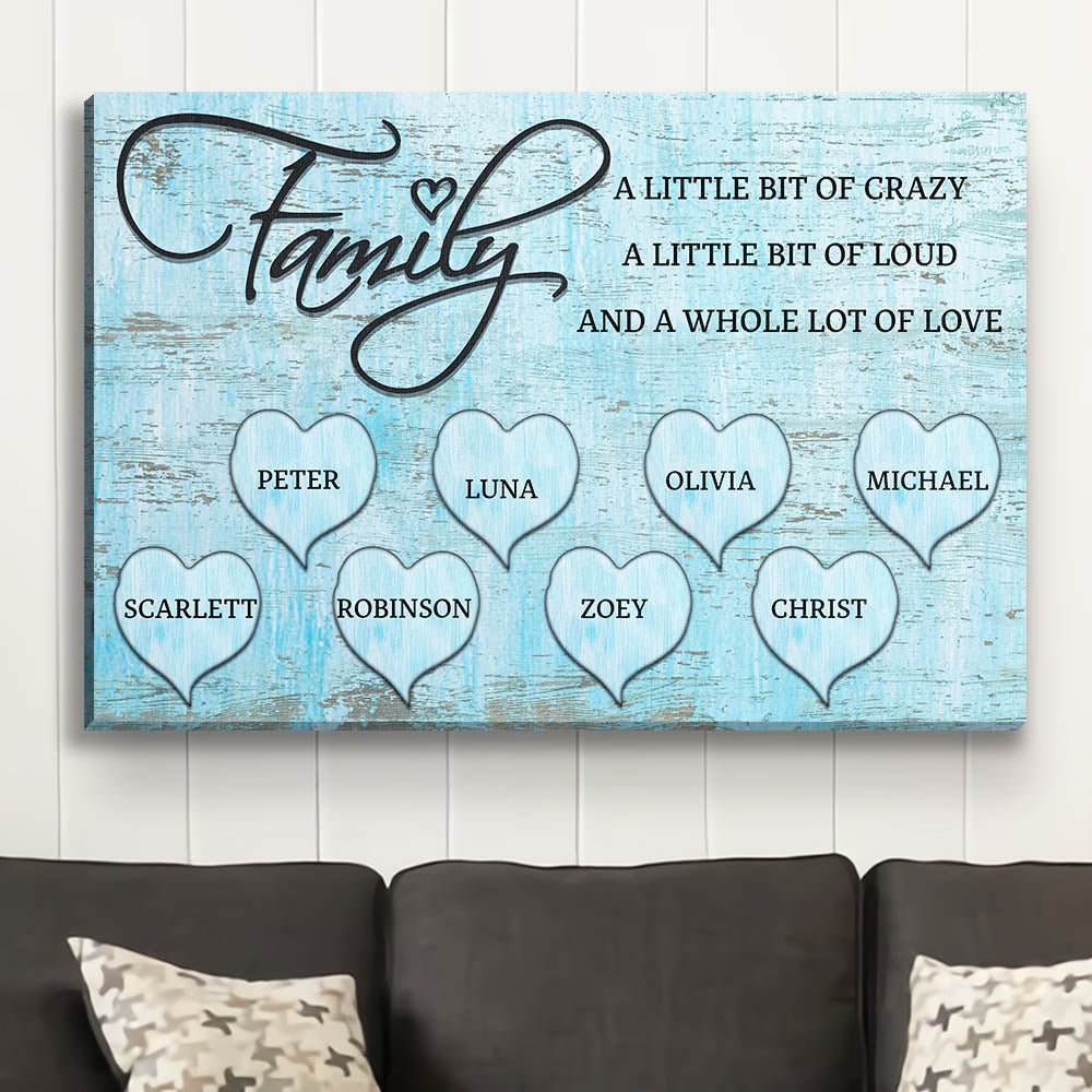 A Lot Of Love - Personalized Custom Name Poster