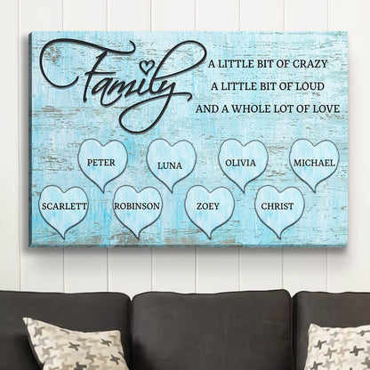 A Lot Of Love - Personalized Custom Name Poster