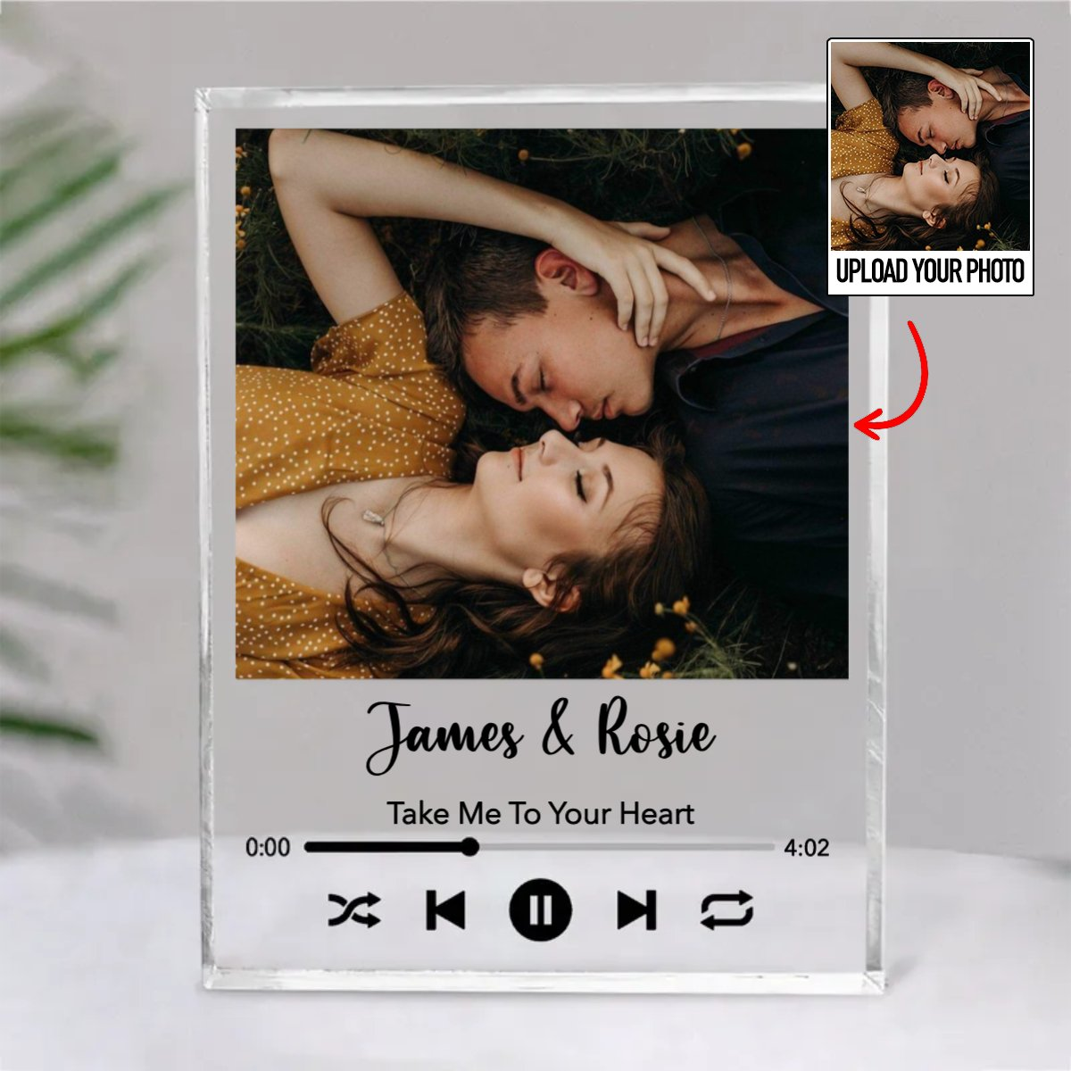 Couple - Custom Favorite Song - Personalized Acrylic Plaque
