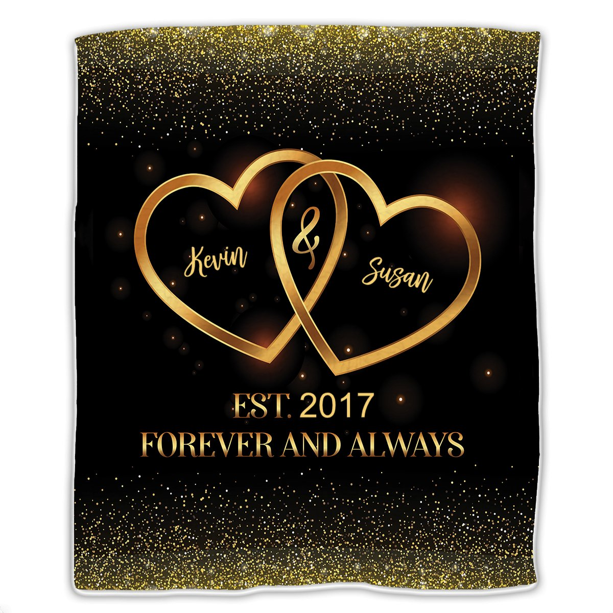 Couple - Forever And Always - Personalized Blanket