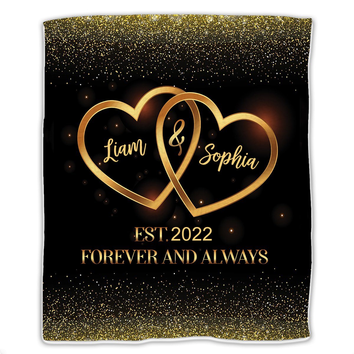 Couple - Forever And Always - Personalized Blanket