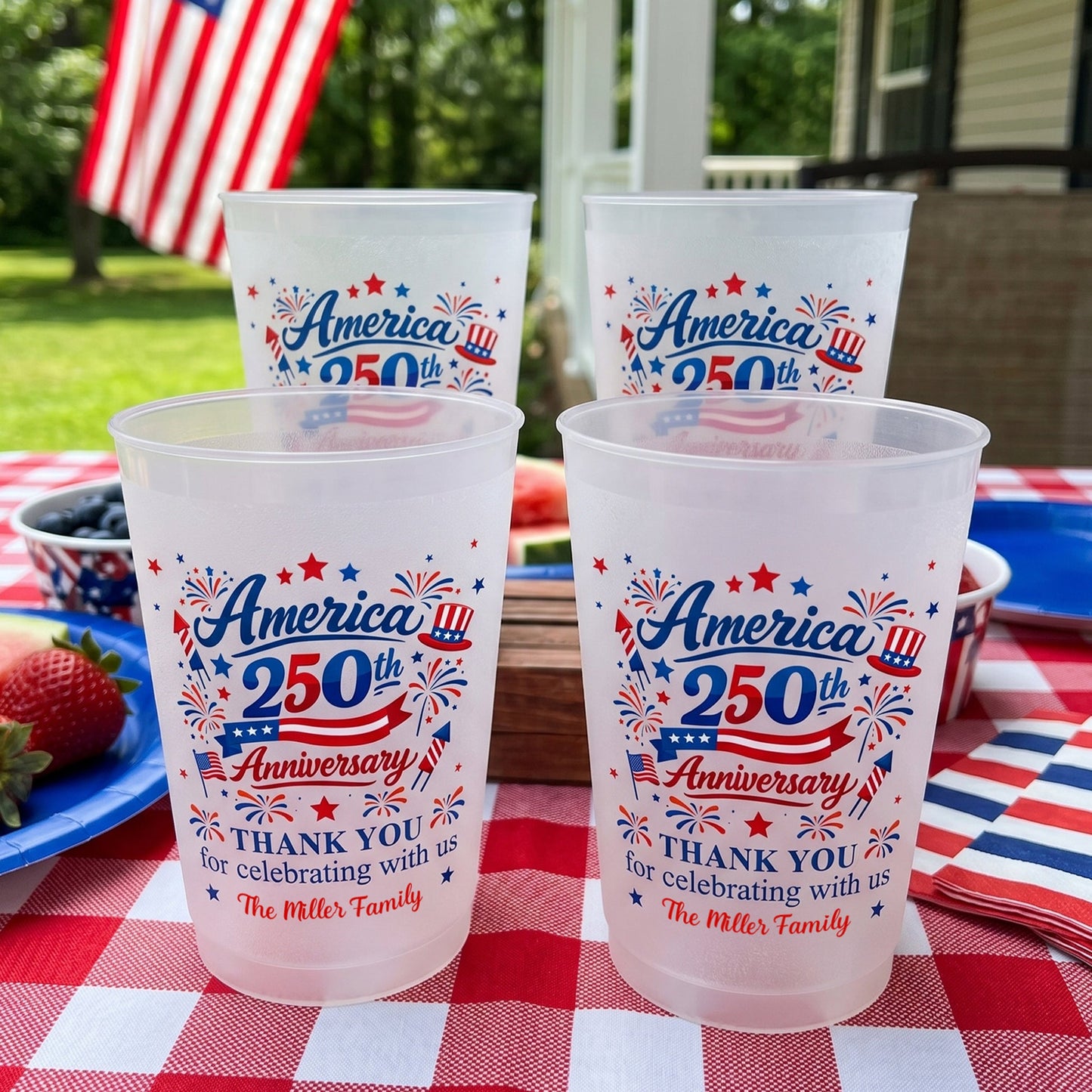 Thank You For Celebrating With Us - Personalized Cups