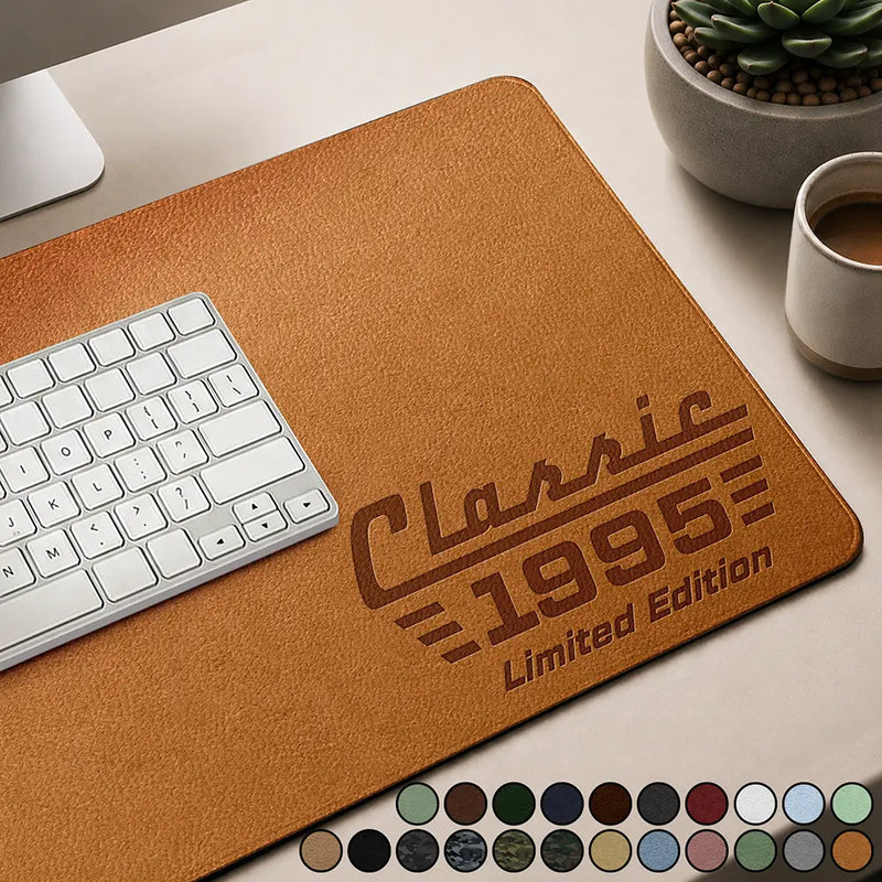 Classic Year Limited Edition - Personalized Leather Desk Mat