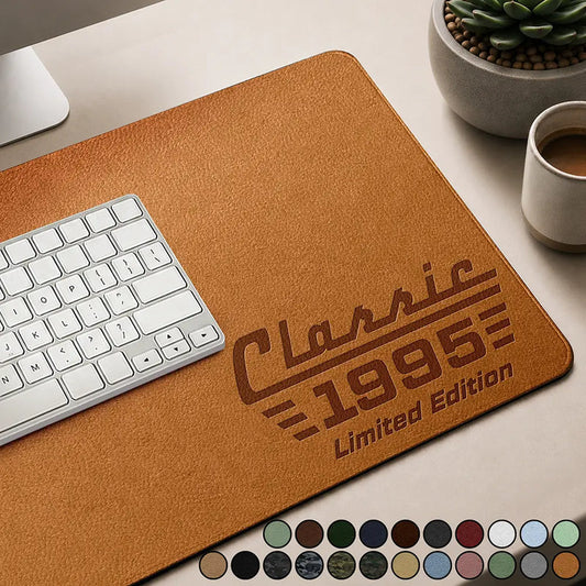 Classic Year Limited Edition - Personalized Leather Desk Mat