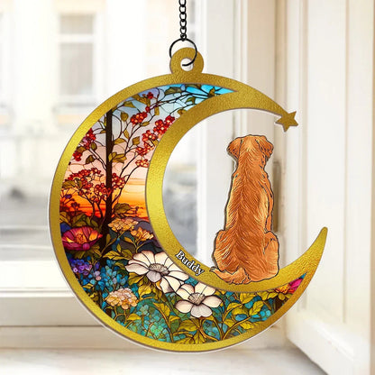 You Filled My Life With Love And My Heart With Joy - Memorial Personalized Window Hanging Suncatcher - Sympathy Gift For Pet Owners, Pet Lovers