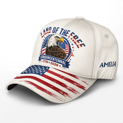 Land Of The Free Independence Day - Personalized Classic Cap