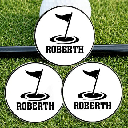 Life Is Full Of Choices Monogram Golf Ball Marker - Personalized Acrylic Magnetic Clip