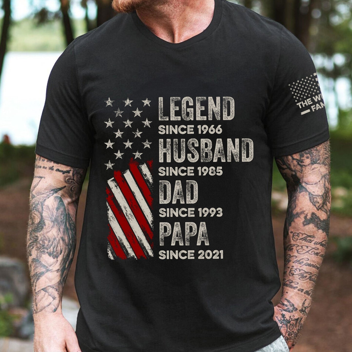 Father's Day Gifts, Legend, Husband, Dad And Grandpa Custom Family Name - Personalized Shirt
