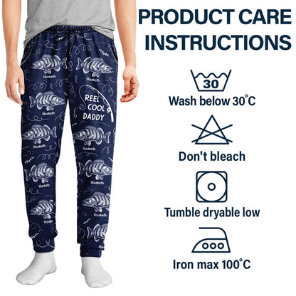 Reel Cool Grandpa Dad - Personalized Sweatpants