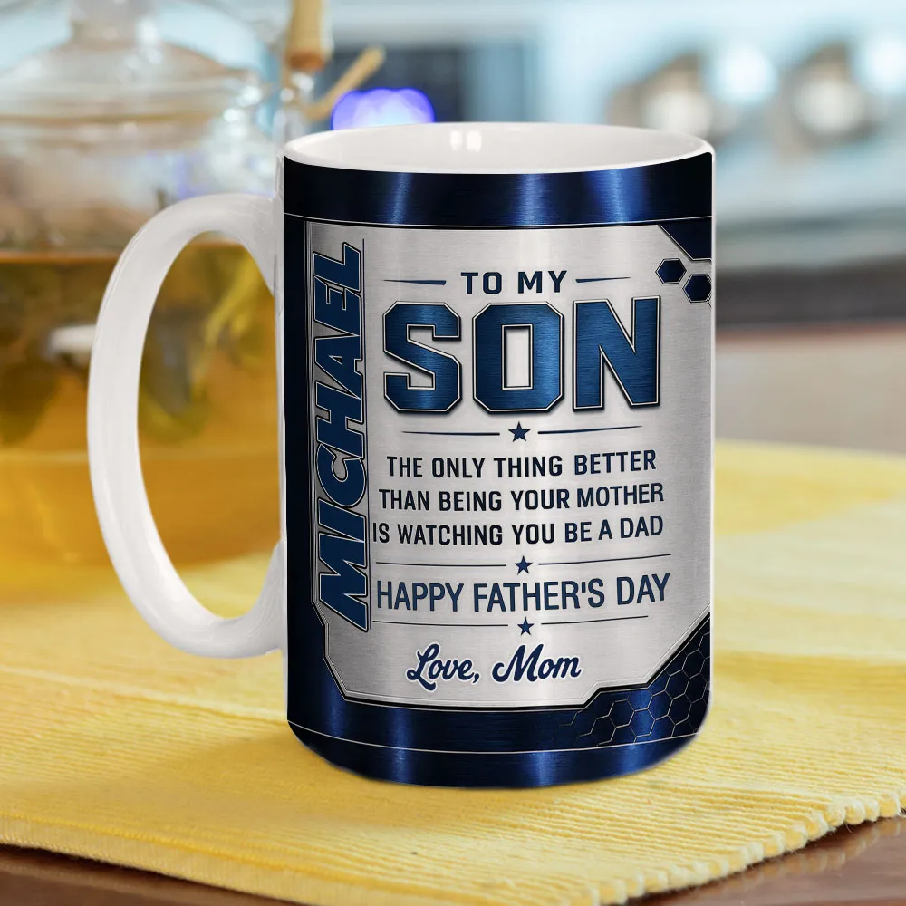 Watching You Being A Dad - Personalized Custom 3D Inflated Effect Mug