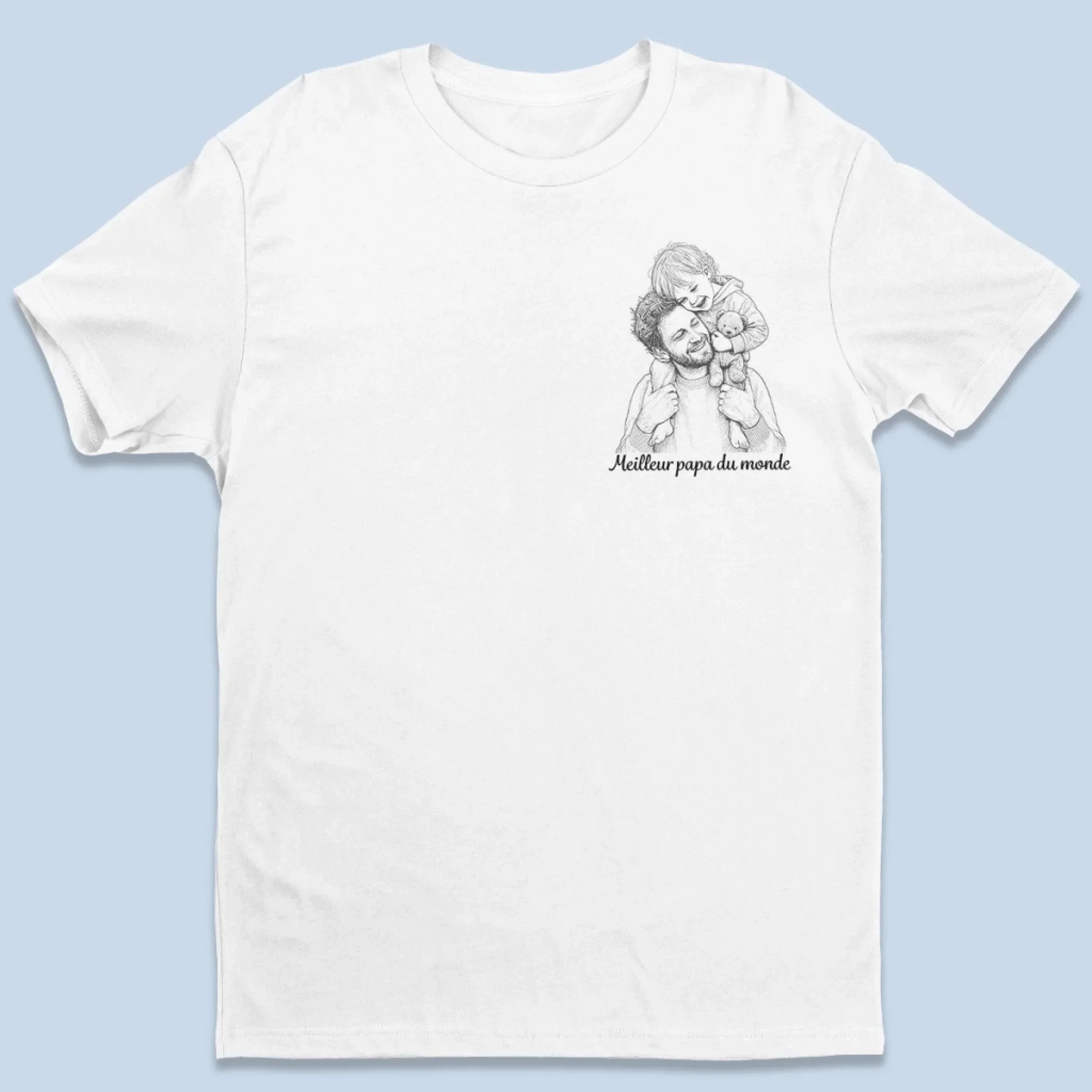 T-Shirt Imprimé Au Dos Personnalisé Photo – Cadeau Pour Papa, Maman – Meilleure maman du monde