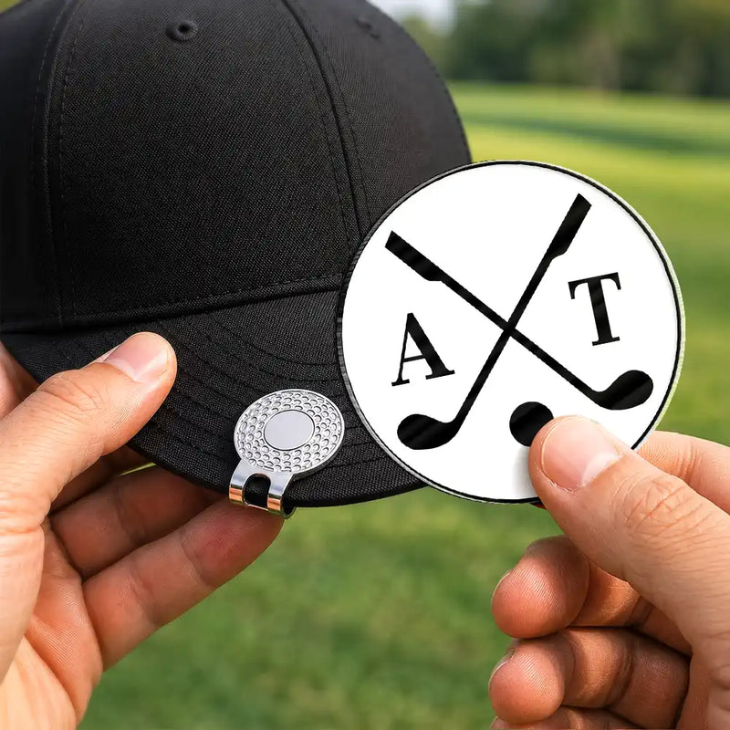 Life Is Full Of Choices Monogram Golf Ball Marker - Personalized Acrylic Magnetic Clip
