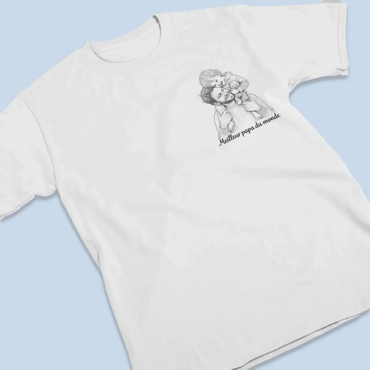 T-Shirt Imprimé Au Dos Personnalisé Photo – Cadeau Pour Papa, Maman – Meilleure maman du monde