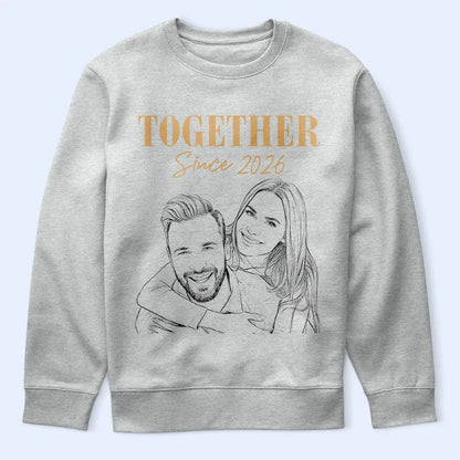 Custom Photo White Pencil Sketch Art You And Me We Got This - Personalized T Shirt