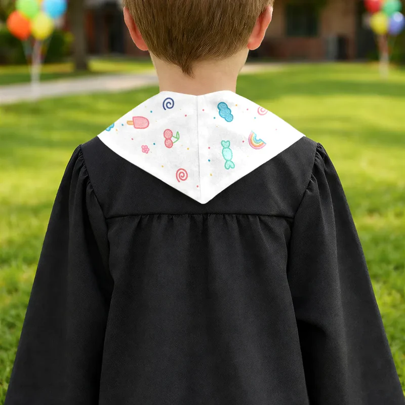 3D Effect Graduation Kid Baby I Am Kind I Am Smart - Personalized Kid Graduation Stole