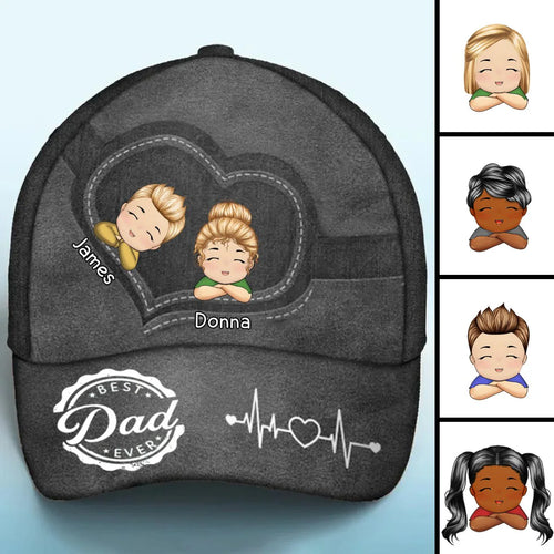 Father's Day - Best Dad Ever - Personalized Classic Cap (HJ)
