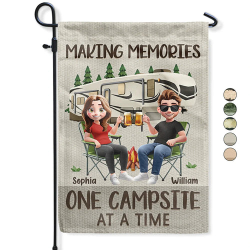 Making Memories One Campsite At A Time - Personalized Flag