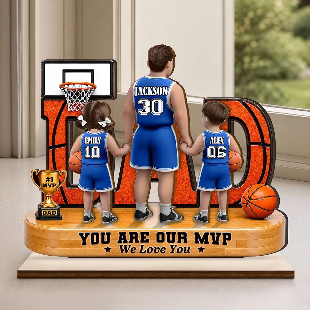 You Are Our MVP - Personalized Custom Shaped Wooden Plaque