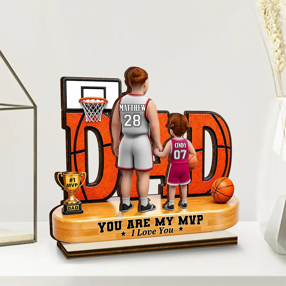 You Are Our MVP - Personalized Custom Shaped Wooden Plaque
