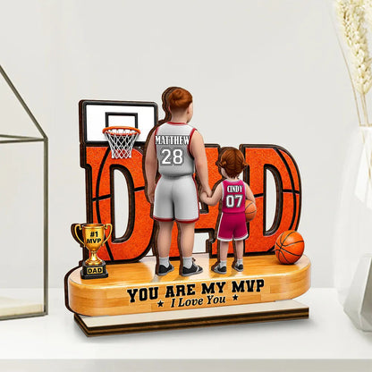 You Are Our MVP - Personalized Custom Shaped Wooden Plaque