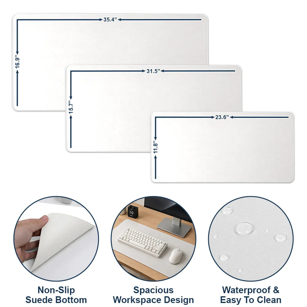 Custom Photo Bold Sketch The Reason I Don't Punch People At Work - Personalized Leather Desk Mat