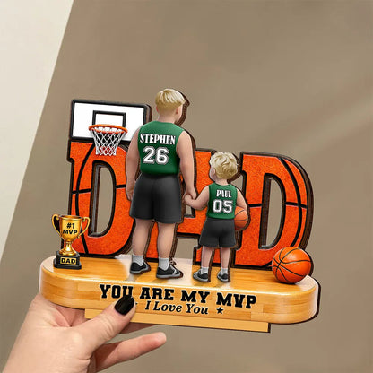 You Are Our MVP - Personalized Custom Shaped Wooden Plaque