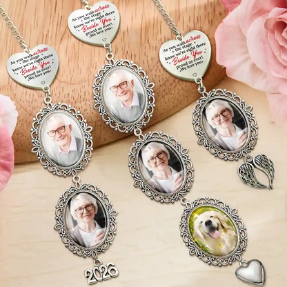 Custom Photo Across The Stage Know I'm Right There - Personalized Graduation Tassel Charm