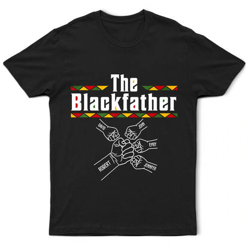 The Blackfather Fist Bump - Personalized T Shirt