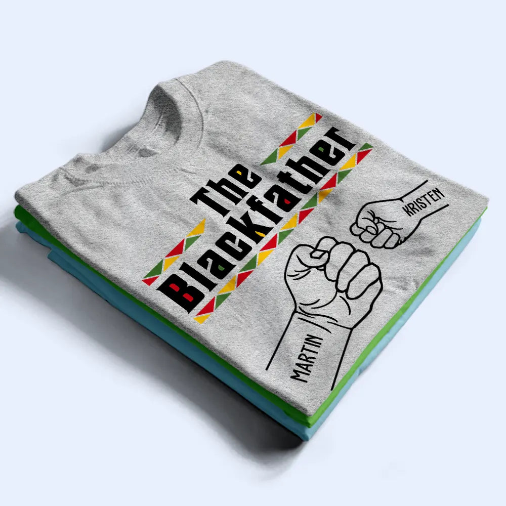 The Blackfather Fist Bump - Personalized T Shirt