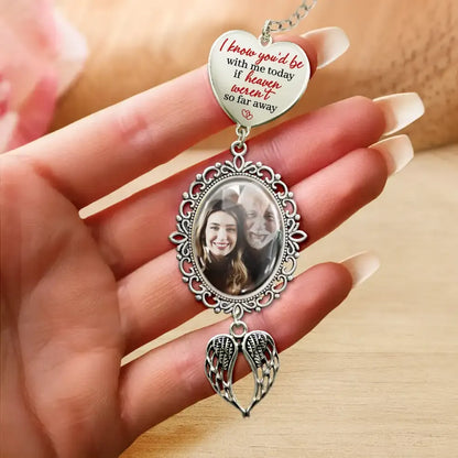 Custom Photo On Your Wedding Day Know That My Heart Is There - Personalized Wedding Charm