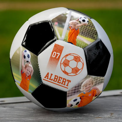 Custom Photo Soccer Ball With Name - Personalized Soccer Ball