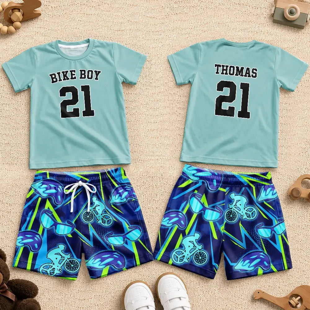 Soccer Football Baseball Basketball Son Daughter, Sport Lovers - Personalized Kids Clothing Set