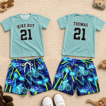 Soccer Football Baseball Basketball Son Daughter, Sport Lovers - Personalized Kids Clothing Set