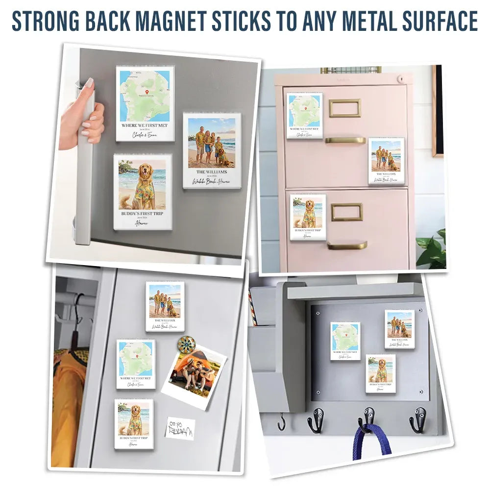 Location Map Travel Keepsake For Family And Friends - Personalized Acrylic Magnet