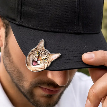 Custom Photo Kid Dog Cat Pet Golf Ball Marker - Personalized Acrylic Magnetic Clip