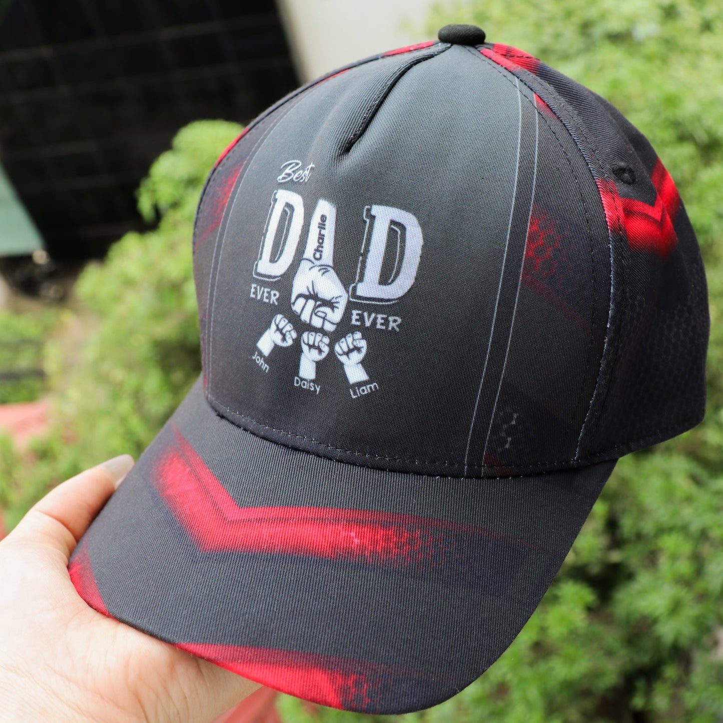 Best Dad Ever Fist Bump - Personalized Classic Cap - Gift For Dad, Gift For Husband, Gift For Grandpa