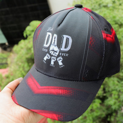 Best Dad Ever Fist Bump - Personalized Classic Cap - Gift For Dad, Gift For Husband, Gift For Grandpa