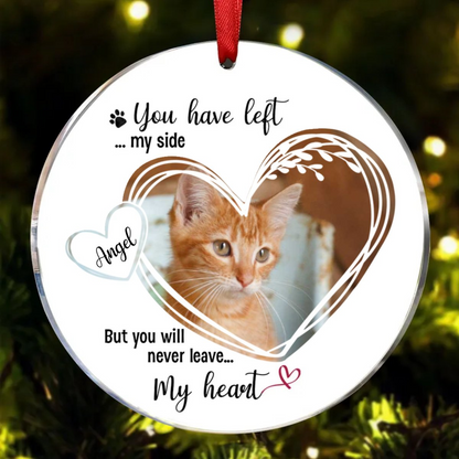 Pet Lovers – Forever in My Heart – Personalized Pet Memorial Ornament