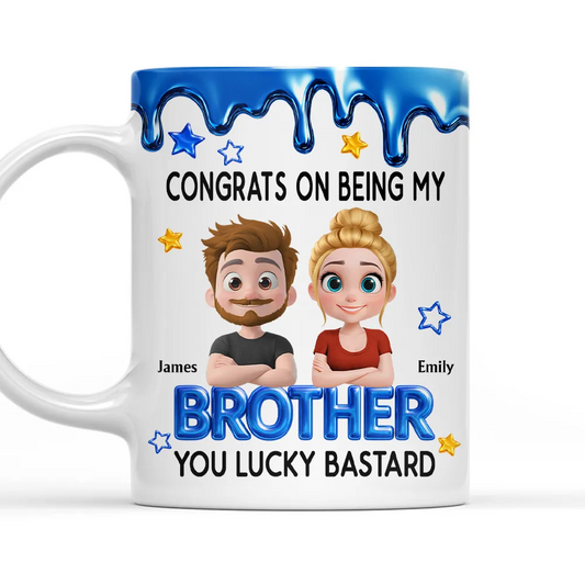 Congrats My Brother - Personalized Custom Coffee Mug