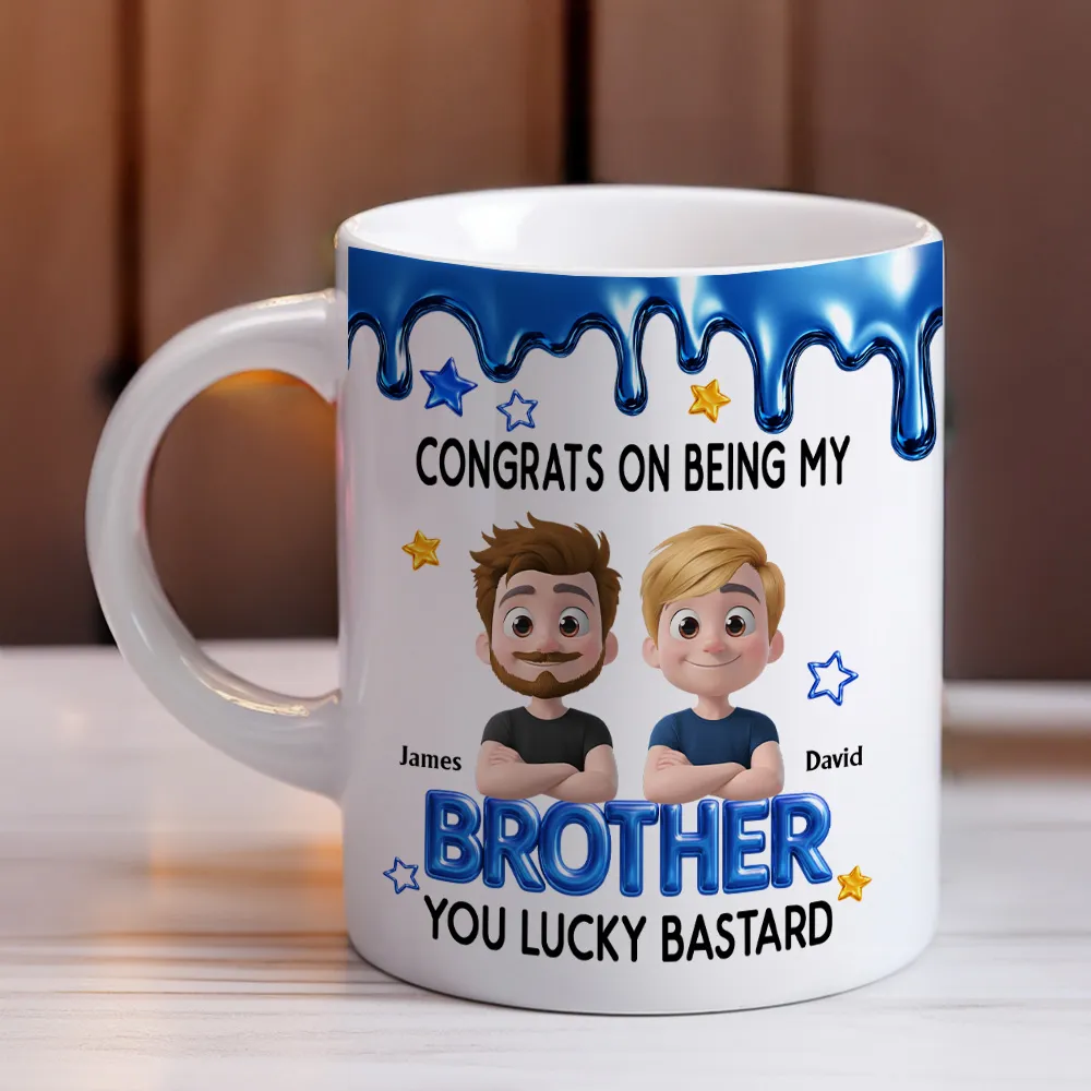Congrats My Brother - Personalized Custom Coffee Mug