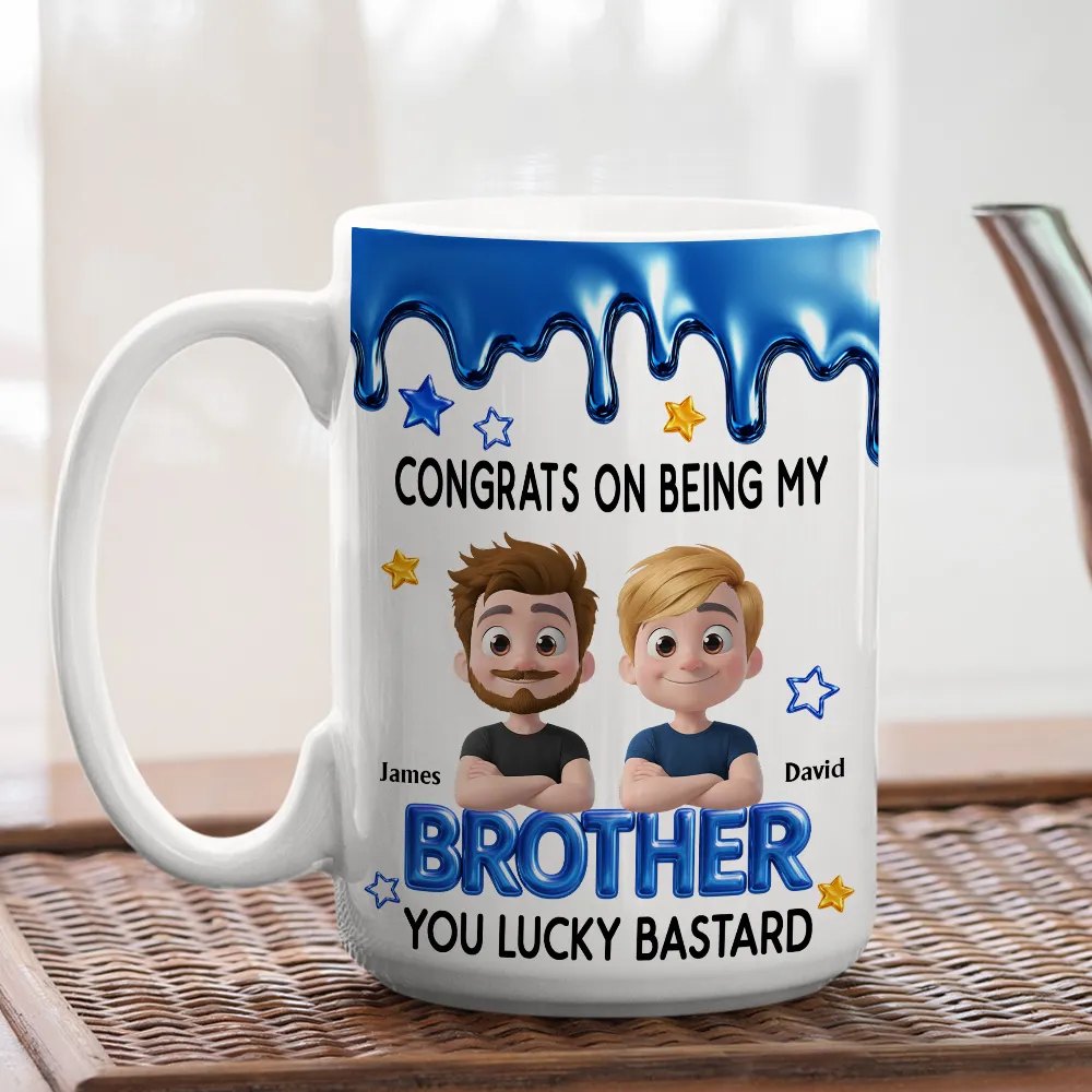 Congrats My Brother - Personalized Custom Coffee Mug